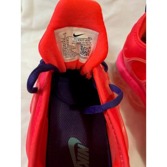 Nike Air VaporMax Plus Wmns 7 Pink/Crimson CU4907-600 Like New No Box - Picture 5 of 10